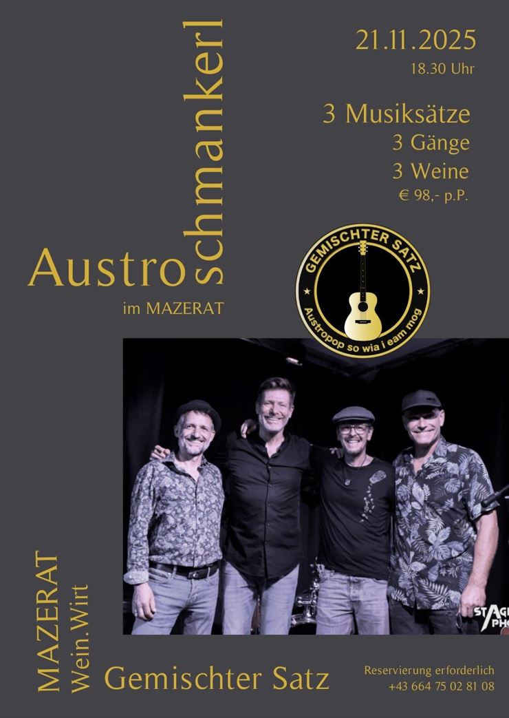 Austrian delicacies at Mazerat