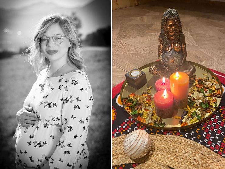 The mother-to-be Circle