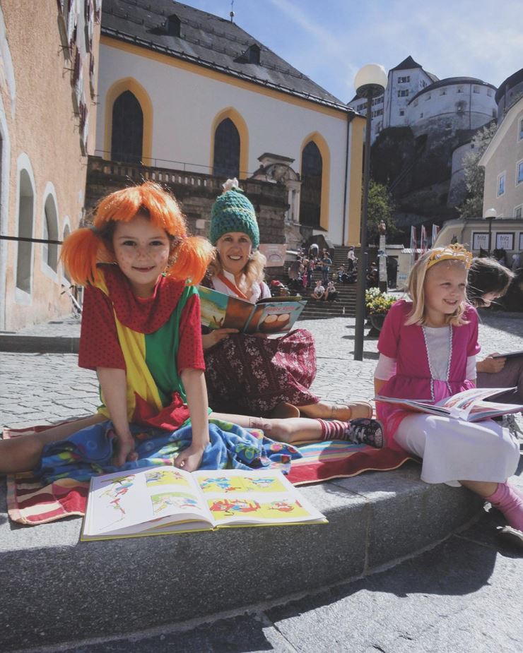 LESE.FLASMOB im Pyama