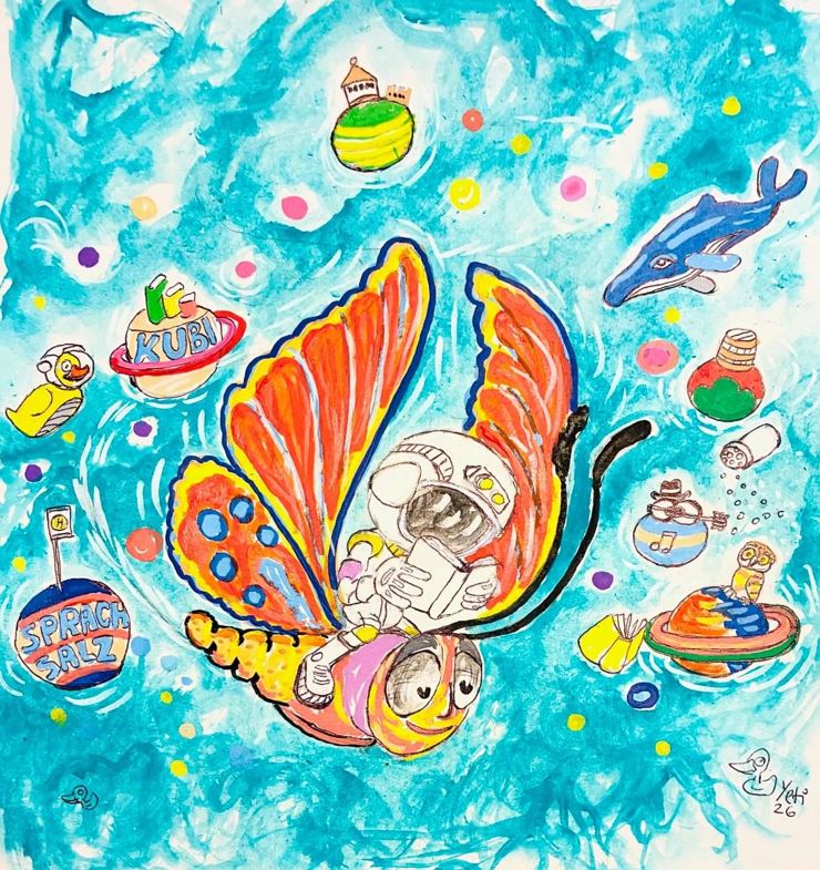 Sprachsalz mini - kreativer Bastel-Workshop mit Yeti Christian Beirer